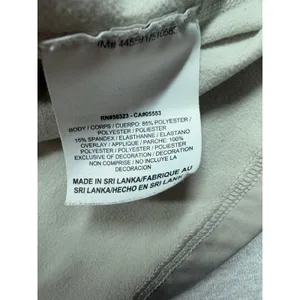 Nike Pro Dri-FIT 1/2 Zip Long Sleeve Top Womens Medium Beige Athletic thumbnail 8