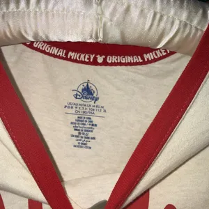 Disney White Ringer Tee with Red Trim and Vintage Print thumbnail 4