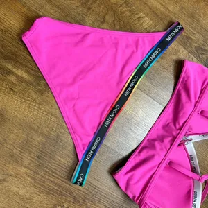 Calvin Klein Pink Branded Strappy Bikini Set Sz L/XL thumbnail 12