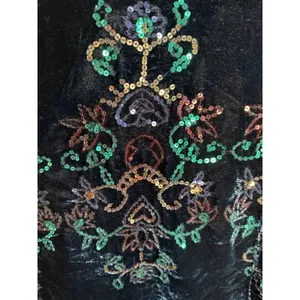 Free People Jill's Velvet Sequin Swing Mini Dress Whimsigoth M‎ Romantic Gothic thumbnail 7