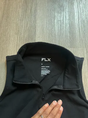Aerie FLX Black Quarter Zip Sleeveless Top Size S thumbnail 3