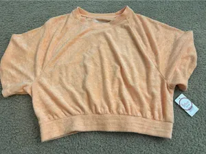 Ab14 Comfy plush top shirt xl sport crop top oversize thumbnail 1