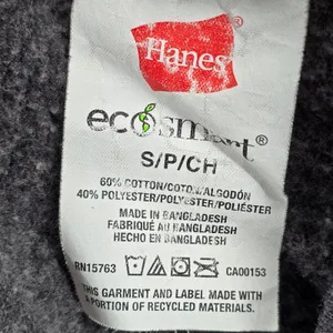 Hanes‎ Eco Smart Gray Pullon Wide Straight Leg Trousers Joggers Pants S Small thumbnail 5