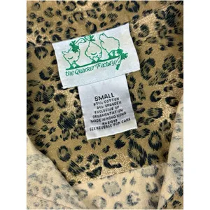 Vintage Leopard Print Rhinestone Button Up Shirt Quacker Factory Animal Print Sm thumbnail 7