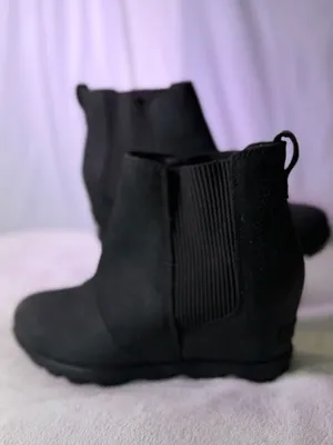 Sorel Black Chelsea Wedge Ankle Booties thumbnail 2