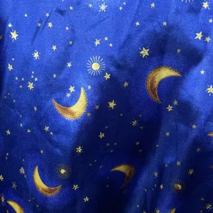 90s Vintage Celestial Sun & Moon Satin Long Sleeve Pant Pajama Set Whimsigoth thumbnail 7