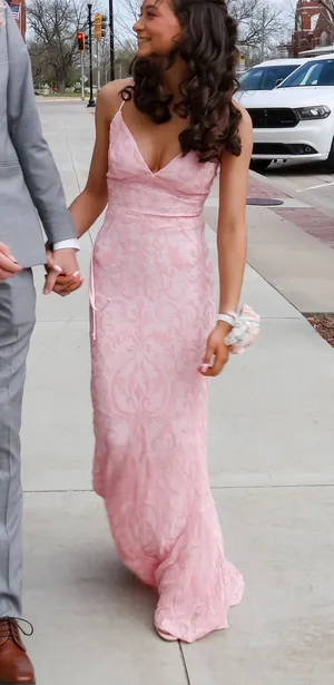 Windsor Pink Prom Dress thumbnail 1