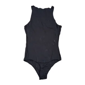 Skims High Neck Thong Bodysuit Womens XS Black Onyx Essential Sleeveless Top thumbnail 3