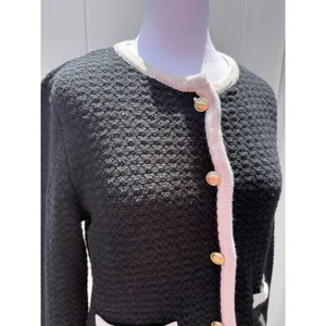 Abercrombie & Fitch Collarless Sweater Jacket Size Large thumbnail 4