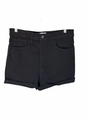Madewell - NWT Roadtripper High Rise Jean Shorts Bennett Black Sz 31 thumbnail 2