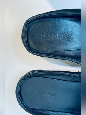 Vince Women’s Graham Slip on Mules Leather Black Clog Size 9 thumbnail 7