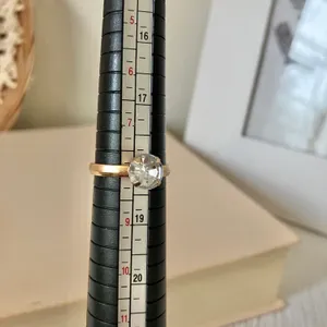Copper Gold Solitaire Fashion Jewelry Ring “Eve” Neutral Minimal Stacking Simple Jewelry thumbnail 8