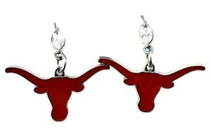 Texas Longhorns dangle earrings thumbnail 1