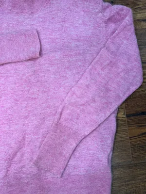 ZARA Pink Wool Alpaca Long sleeves Sweater Sz S thumbnail 4