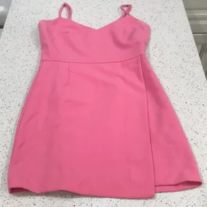 French Connection Whisper Sleeveless Asymmetric Hem Pink Mini Dress size 4 thumbnail 3