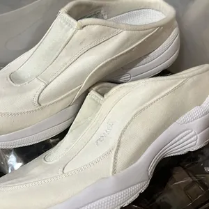 Ryka Ivory/Cream & White Round Toe SlipOn Comfort Walk Nitracel Mule Sneakers-7W thumbnail 9