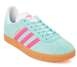 adidas Gazelle Sneakers in Mint and Pink thumbnail 1
