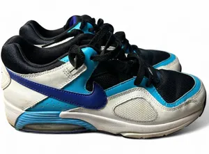 Retro Nike Air Max | White Teal Blue | Women’s Size 8 thumbnail 1