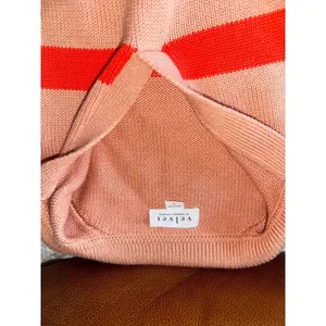 Velvet striped collared sweater thumbnail 2