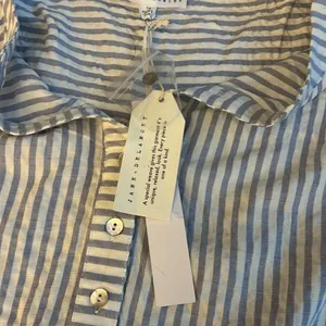 Jane + Delancey 5 Button Henley Rayon Tunic Size 1X Stripes long Sleeve NWT thumbnail 8