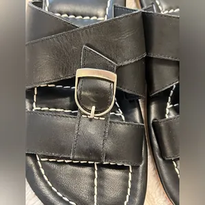 Free People Sloan Buckle Sandals - Black thumbnail 5