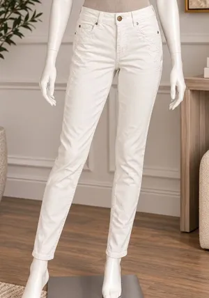 Gap Womens Jeans 1969 True Skinny White Zipper Pocket Denim Size 27 Regular thumbnail 1