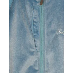 Peter‎ Millar Full Zip Fleece Vest Womens M Blue Sea Island Golf Warmth Hybrid thumbnail 7
