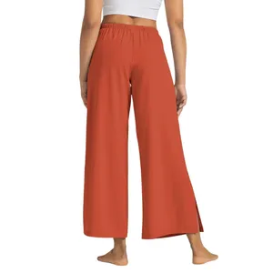 Willit Wide Leg Pants‎ Womens S Red Orange Pull On Loose Beach Resort UPF 50+ thumbnail 5