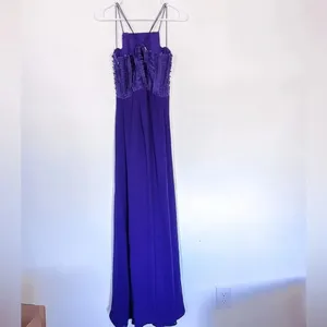 Sachin and Babi Women's Purple Long Evening Dress‎ Small thumbnail 3