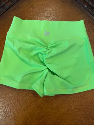Evolve Signature Booty Shorts in Key Lime - size small! thumbnail 2