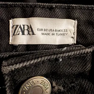Zara Distressed High Rise Wide Leg Jean 0 Women’s Black 6688/227 thumbnail 4