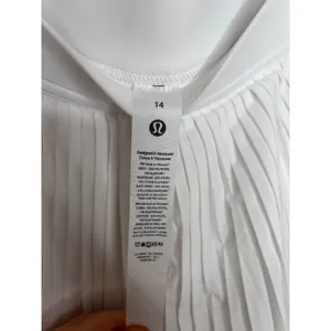 Lululemon High-Rise Varsity Pleated Tennis Skirt White Size 14 NWT thumbnail 4