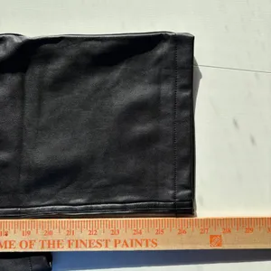 Abercrombie‎ Fitch Black Vegan Leather High Rise Relaxed Fit Pants Women's 26 thumbnail 7