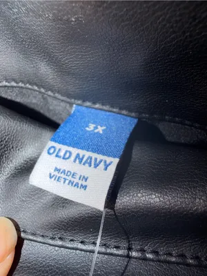 Old Navy Black Faux-Leather Wrap Mini Skirt thumbnail 4
