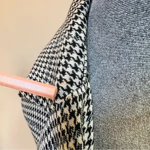 Sanctuary Anthropologie Blazer Womens XL Long Jacket Pockets Houndstooth Button thumbnail 4