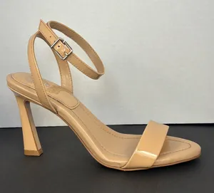 Vince Camuto Beige Heels Straps Ankle Heels Size 8 thumbnail 1