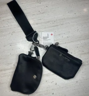 Lululemon Dual Pouch Wristlet Black thumbnail 1