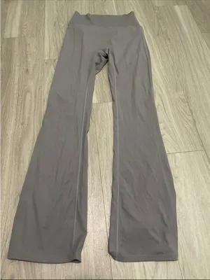 Women's High-Waist Flare Active Pants in Gray thumbnail 1