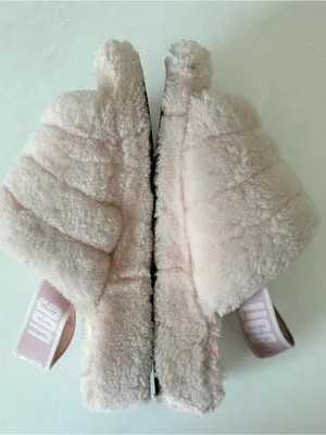 UGG Fluff Yeah Slide Women's Sheepskin Slipper Sandals Light Pink Size 9 thumbnail 7