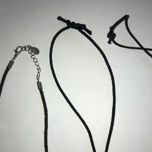 Set of 3 Boho Pendant Necklaces — Silver Tone Arrow & Wooden Jesus Cross thumbnail 7