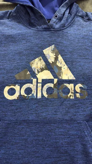 Adidas Women’s Hoodie Pullover Blue thumbnail 4