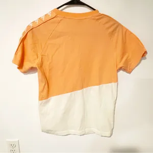 Kappa Size‎ XS Logo Pink/Salmon Color Block Tshirt thumbnail 5
