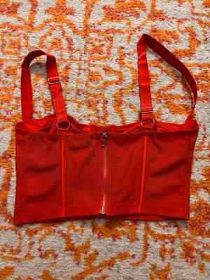 Edikted Red Corset Top  thumbnail 2