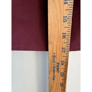 Abercrombie & Fitch Burgundy Double Square Neck Long Sleeve Soft A&F Top Small thumbnail 5