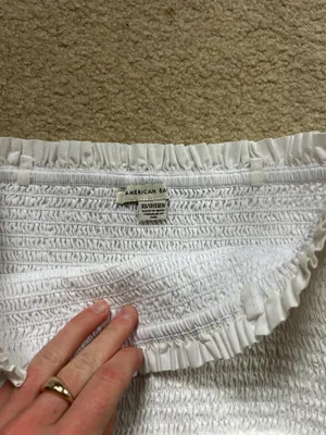American Eagle Outfitters white strapless dress thumbnail 3