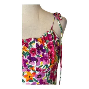 Showpo‎ Dress Women 8 Pink Packed Floral Print Monaco Midi Boho Cottagecore thumbnail 6