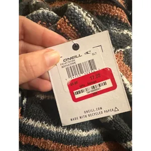 O'Neill | NWT Women's Blue Pink White Montauk Surf Stripe Flowy Sweater‎ Tank, M thumbnail 7