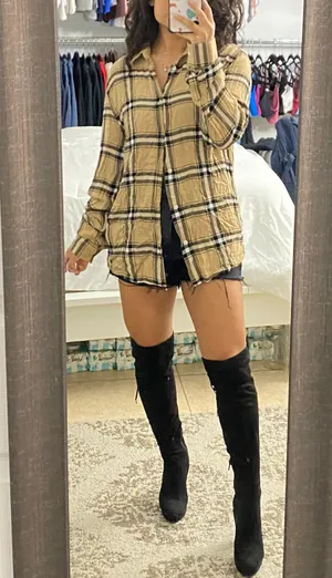 H&M Regular Fit Coupe Flannel thumbnail 1
