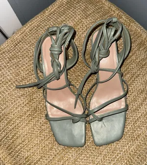Mixx Shuz Lace Up Heel Green Size 8 thumbnail 1