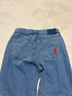 Abercrombie & fitch high rise 90’s relaxed 27 short jeans cowboy boot thumbnail 7